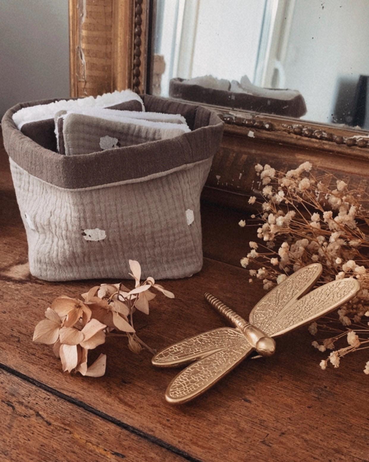Lingettes et panière Petit Mouton