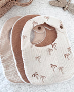Lot de bavoirs Palmier