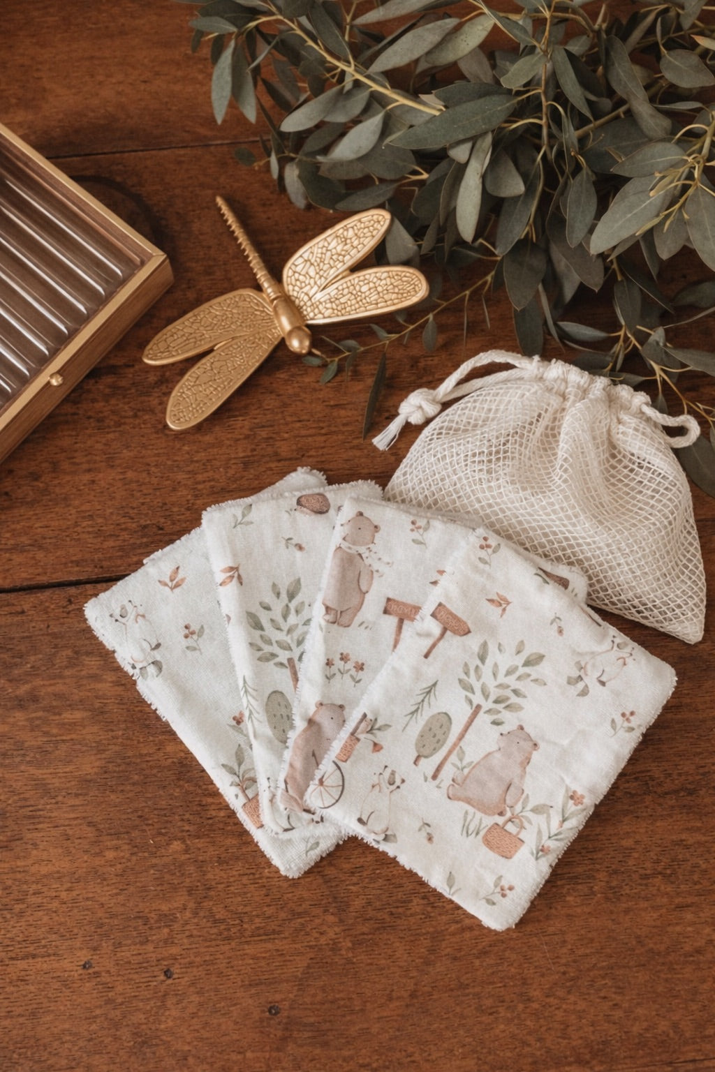 Lingettes lavables Ourson