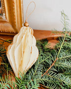 Boules de Noël goutte écru