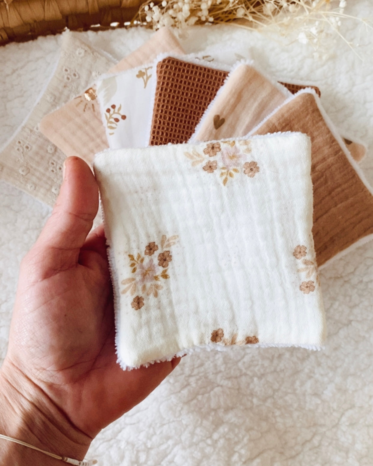 Lingettes lavables Amélie