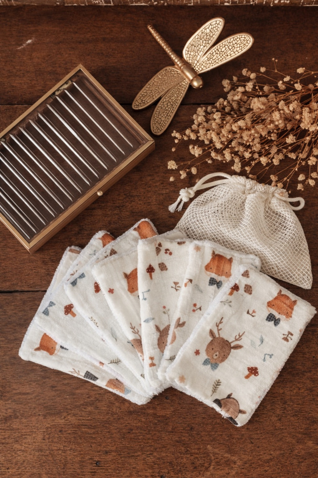 Lingettes lavables Renard