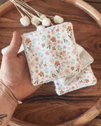 Lingettes fleurs et coeur
