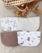 Lot de bavoirs animaux de la forêt