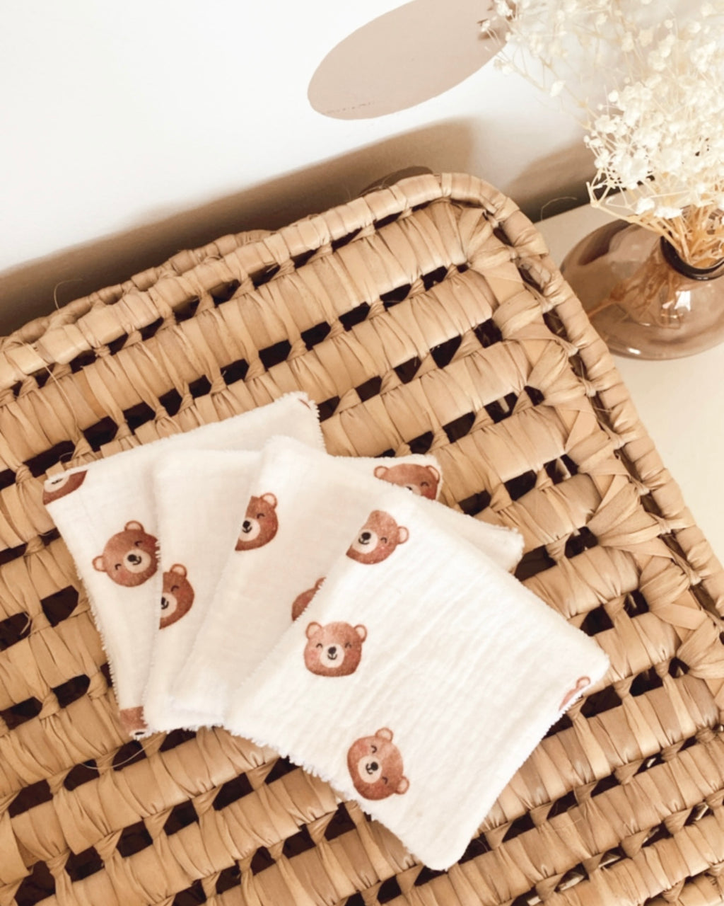 Lingettes lavables Ourson