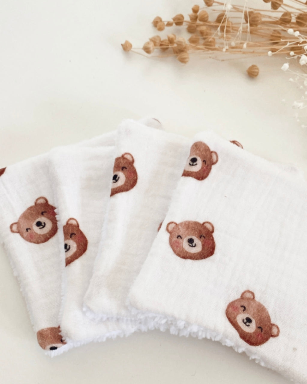 Lingettes lavables Ourson